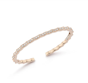 CII Gold or Diamond Scalloped Cuff Bracelet