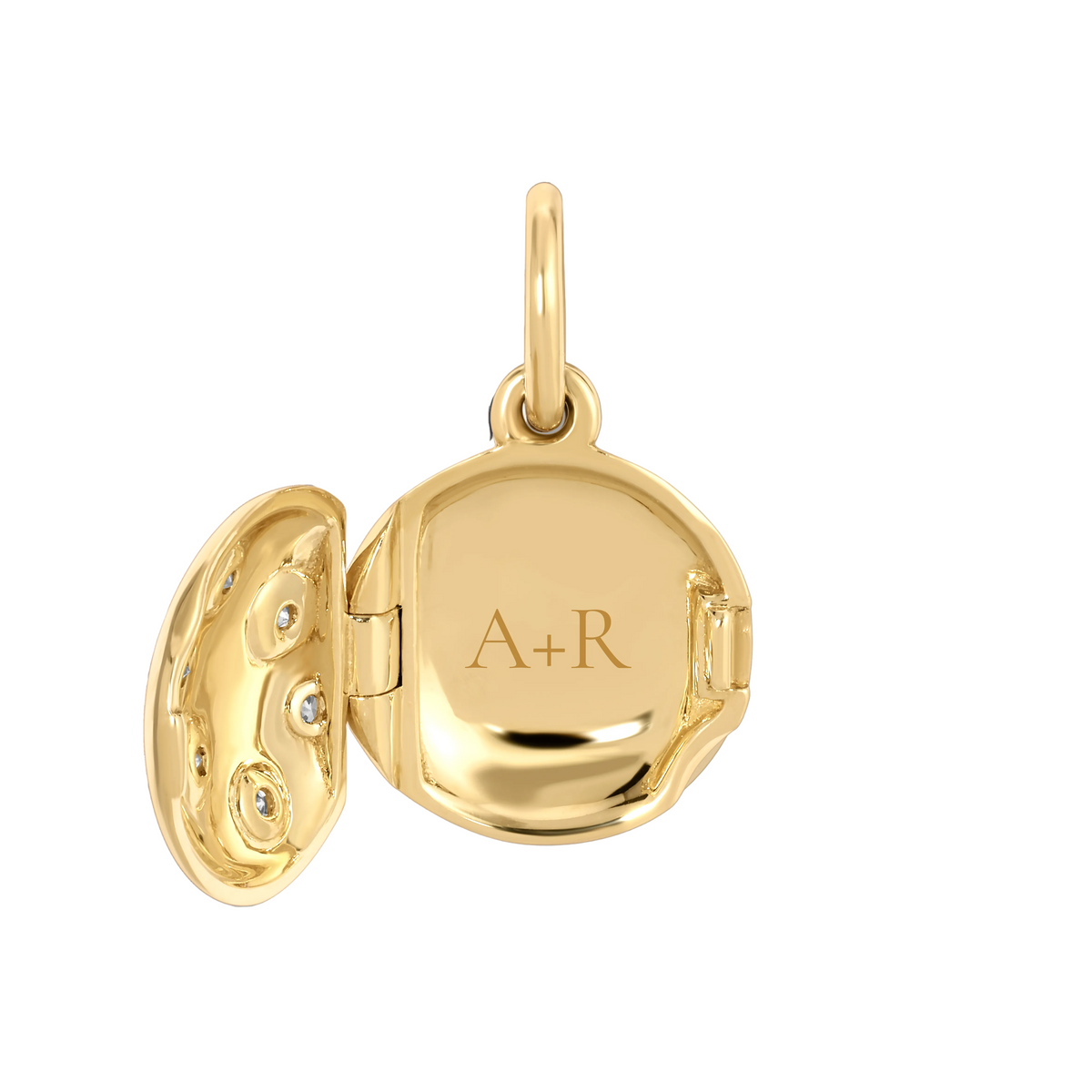 Mini Celestial Diamond Locket Charm