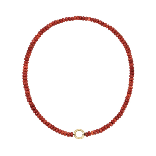Charm Enhancing Coral or Turquoise Beaded Necklace