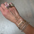 Chubby Scattered Diamond Barrel Ring