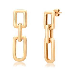 Chunky Gold Chain Drop Earrings