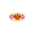 Five Stone Mixed Shape Gemstone Chunky Nomad Ring