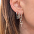 Classic Diamond Huggie Hoop Earrings