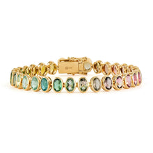 Classic Oval Link Gemstone Bracelet