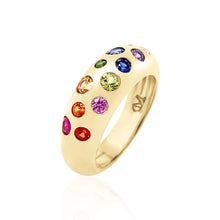 Classic Wavey Gemstone Ring