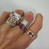 Clive Gold & Diamond 10MM Fluted Band Ring