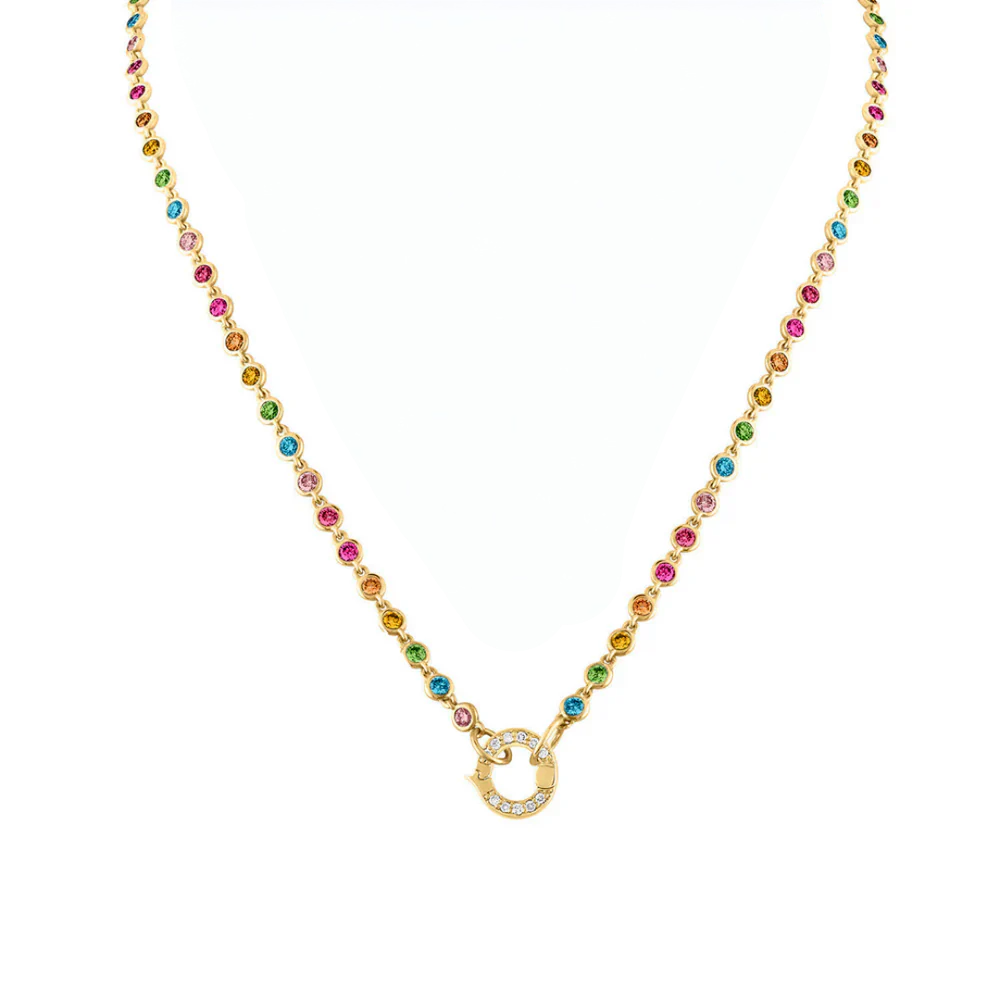 22" Gemstone Closure Necklace