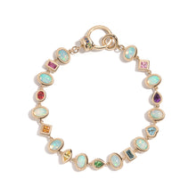 Opal & Gemstone Bezel Confetti Bracelet