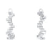 Large Enlightenment Equilibrium Baguette & Round Diamond Hoop Earrings