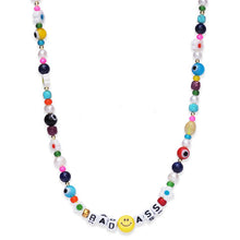 Vacation Mode or Bad Ass Handmade Beaded Necklace