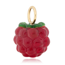 Red & Green Chalcedony Raspberry Charm