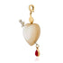 Mother of Pearl Sacred Heart Charm