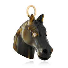 Beauty Black or White Mother of Pearl Horse Charm