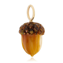 Blush or Golden Mother of Pearl Acorn Charm