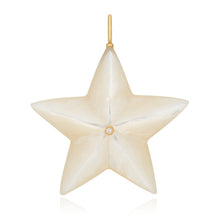 Large Mother of Pearl & Diamond Star Charm