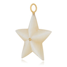Large Mother of Pearl & Diamond Star Charm