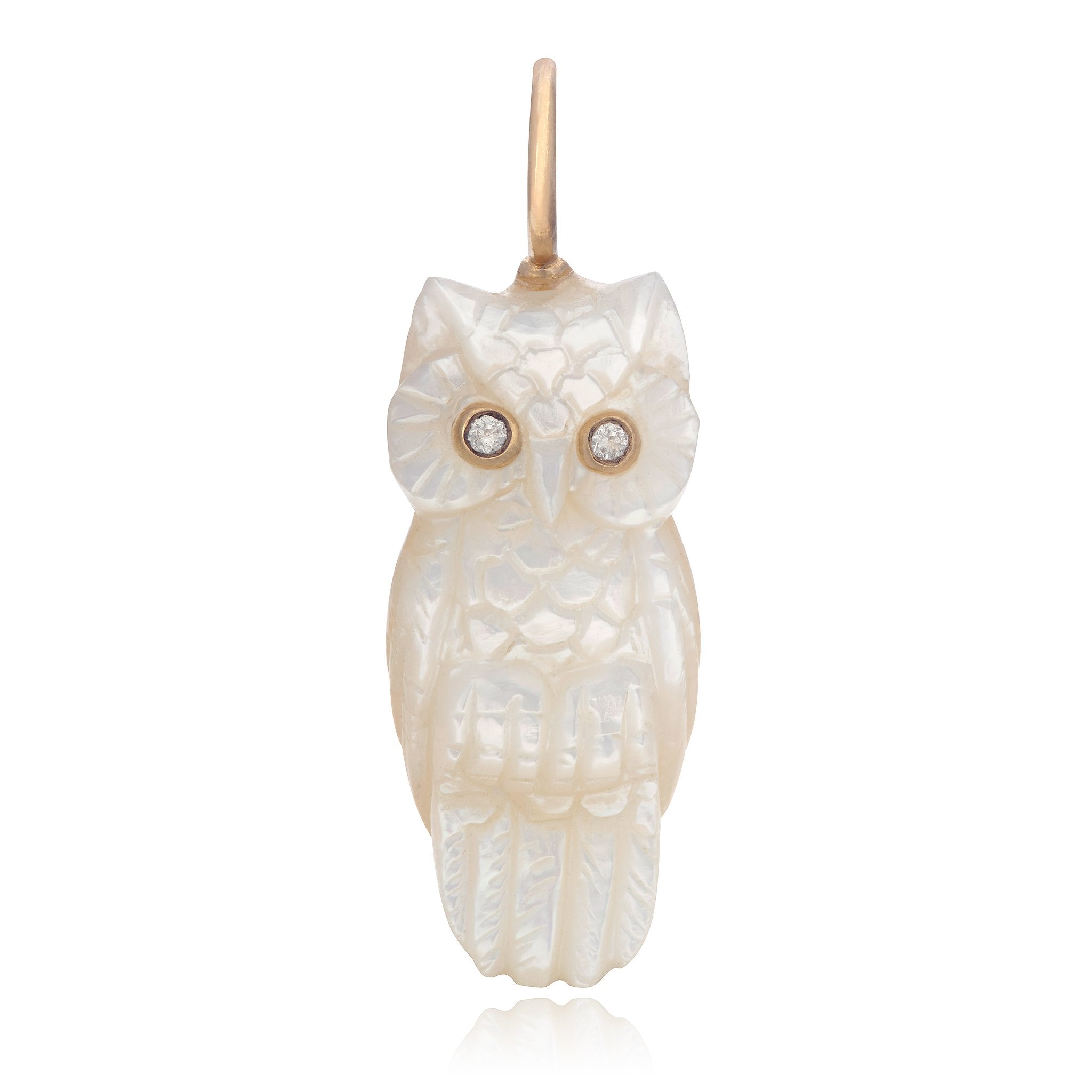 Hand Carved Owl Charm