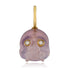 Chalcedony Skull Charm with Diamond Eyes