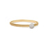 Medium or Large Satin Gold & Diamond Ball Bangle Bracelet