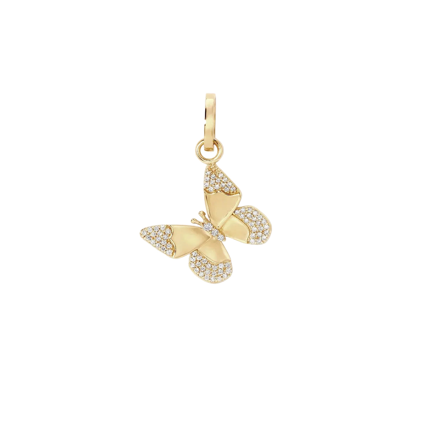 Enchanted Diamond Butterfly Charm with Enhancer