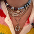 Diamond Toggle Chain Necklace with Black Rhodium