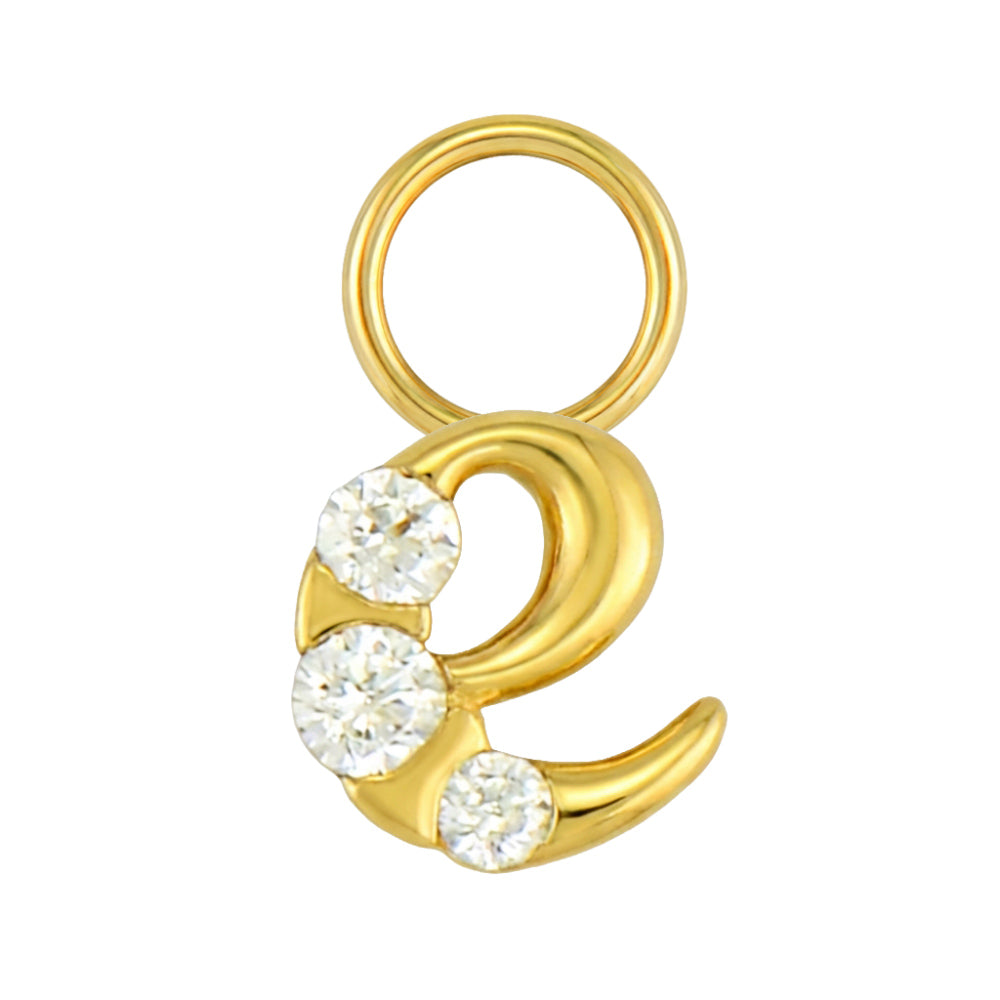 Mini Diamond Initial Charm