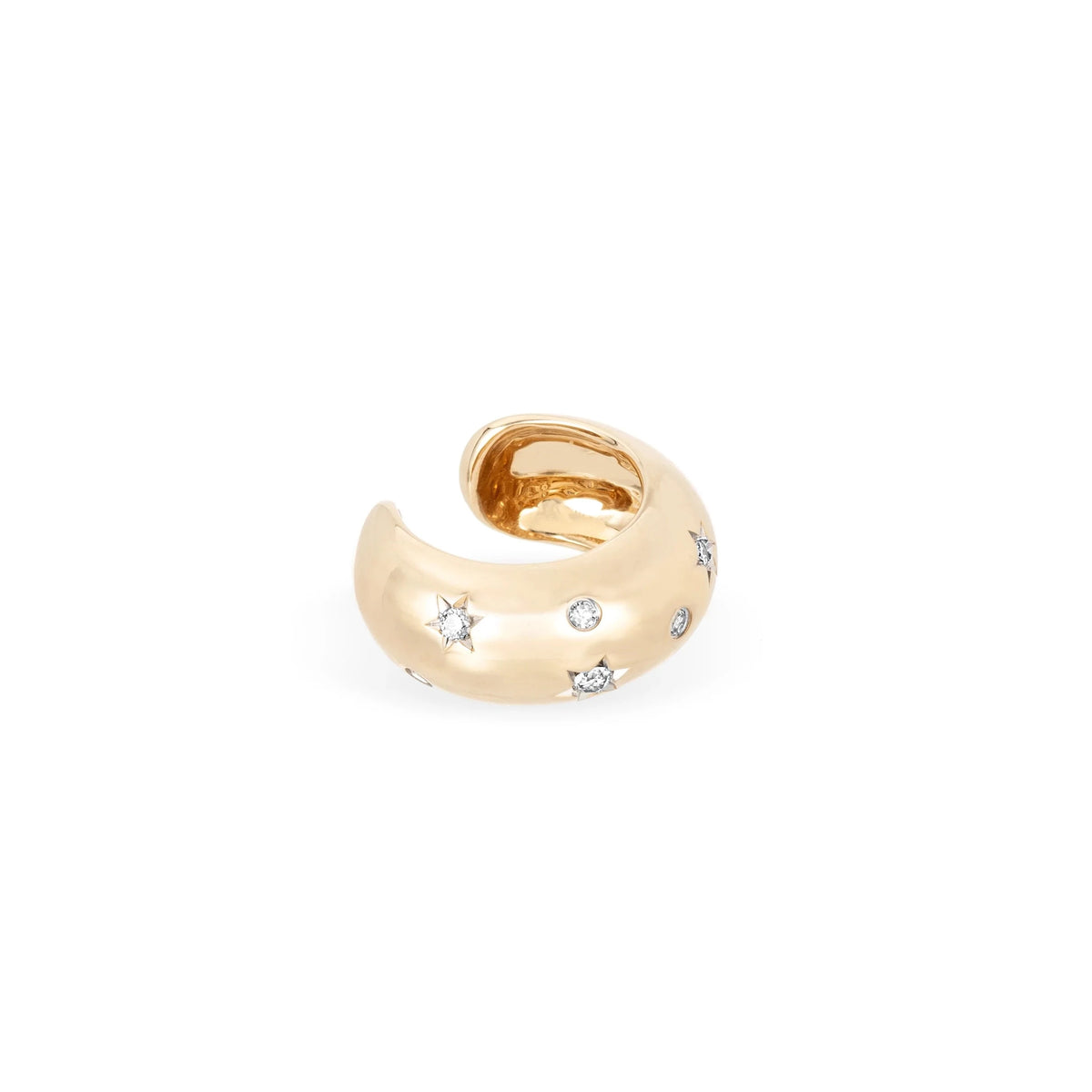 Wide Celestial Diamond Ear Cuff