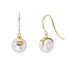 Aalto Round Drop Pearl Earrings