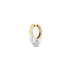 Edgy Pave Diamond Ball Statement Earring