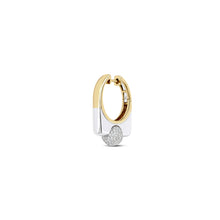 Edgy Pave Diamond Ball Statement Earring