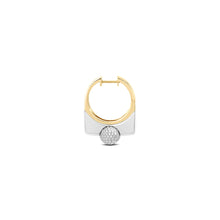 Edgy Pave Diamond Ball Statement Earring
