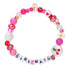 Girl Math or Tini Time Beaded Stretch Bracelet with Hand-Painted Pearl