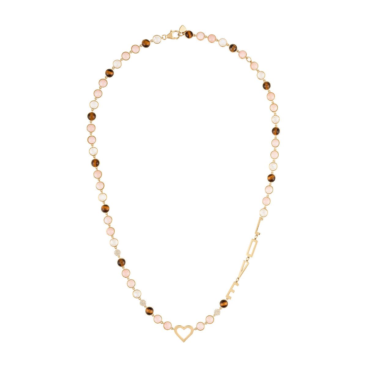 Cabochon Candy Mantra Necklace
