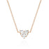 Full Cut Diamond Heart Choker Necklace