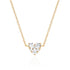 Full Cut Diamond Heart Choker Necklace