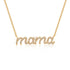 Diamond Script Mama Necklace