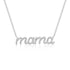 Diamond Script Mama Necklace