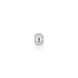 Bezel Set Emerald Cut Diamond Stud Earrings