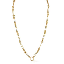 Mixed Link Chain Necklace with Enhancer