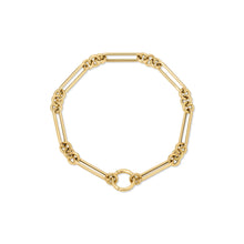 Mixed Link Chain Bracelet with Enhancer