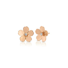 Jumbo Gold Cherry Blossom Stud Earrings