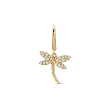 Diamond Dragonfly Clip Charm