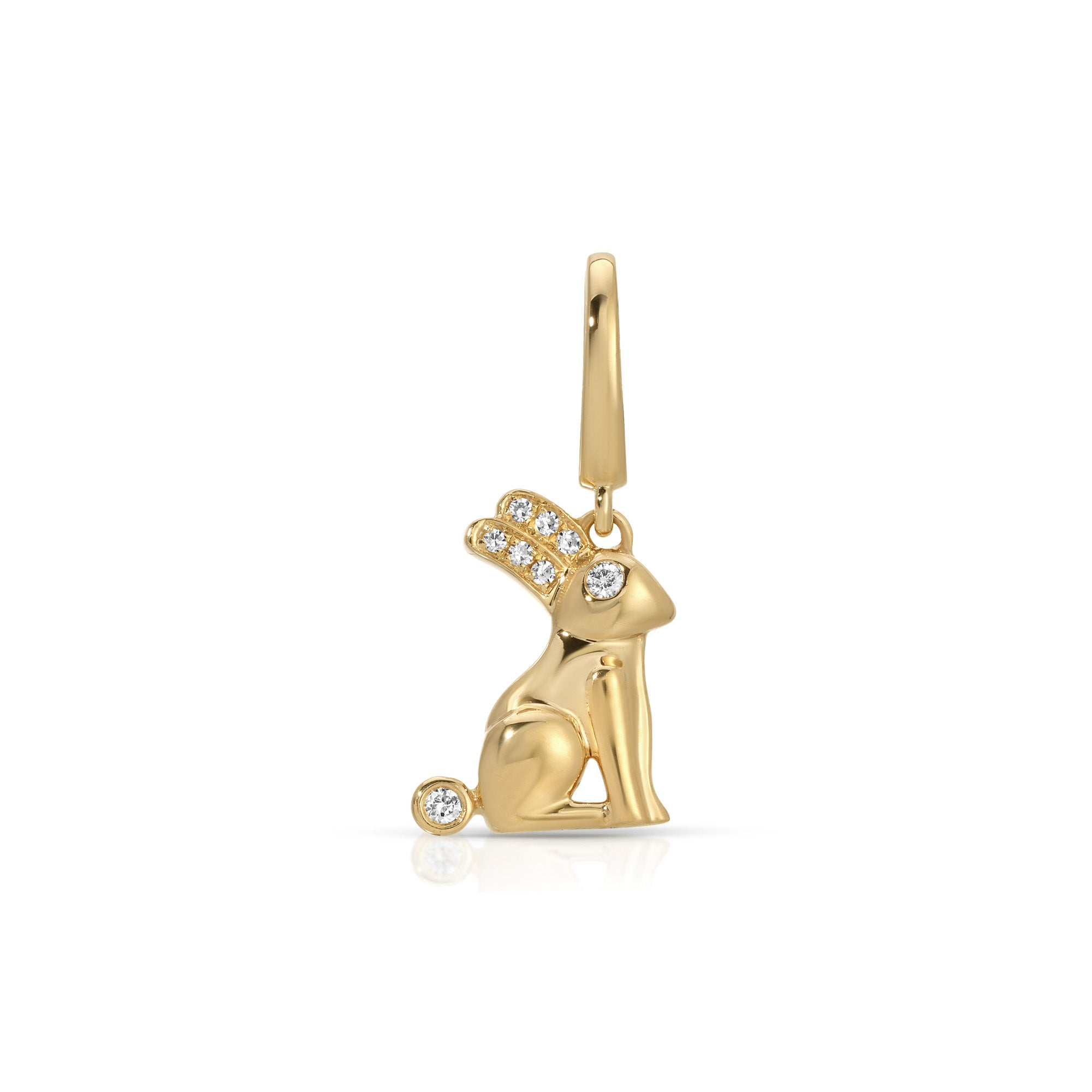 Diamond Bunny Clip Charm