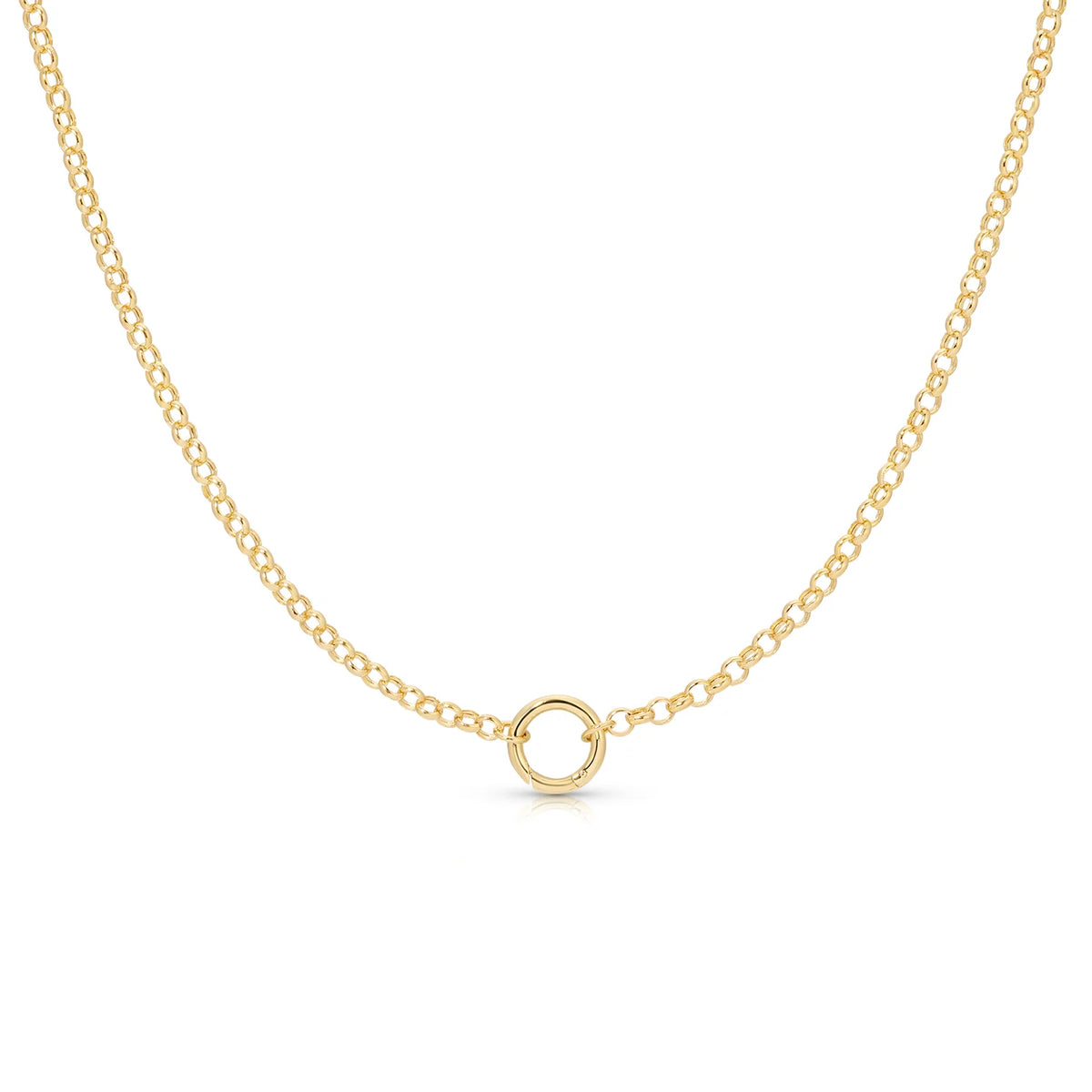 Rolo Chain Necklace with Enhancer