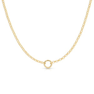 Rolo Chain Necklace with Enhancer