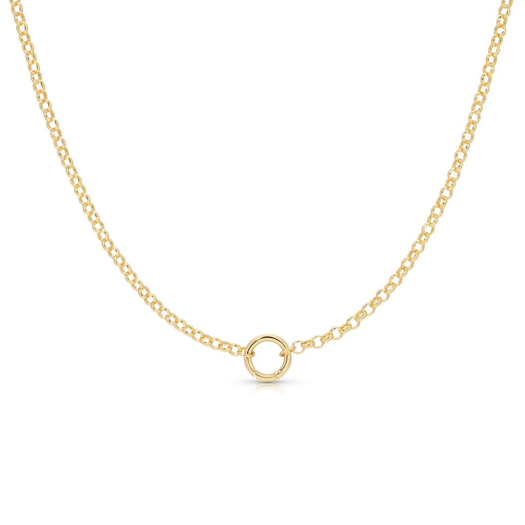 Rolo Chain Necklace with Enhancer