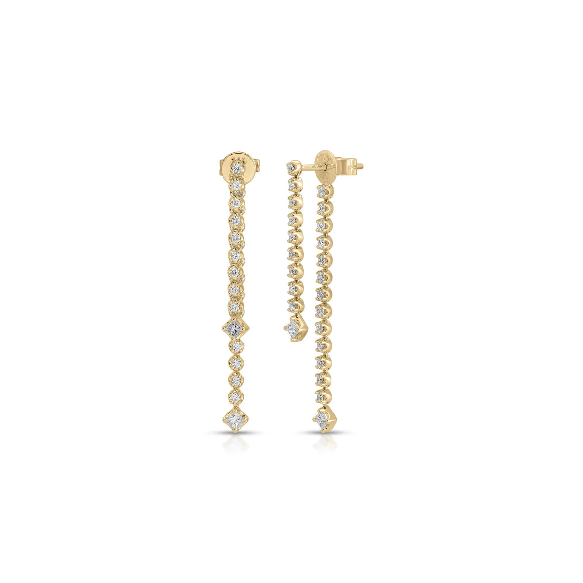 Diamond Kate Fringe Earrings