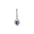 Mini Sapphire Heart Clip Charm