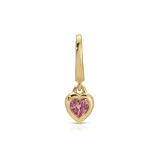 Mini Sapphire Heart Clip Charm