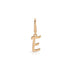 Gold Mini Script Initial Charm Clip